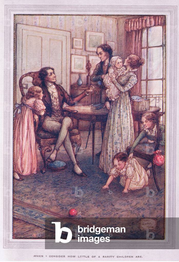 When I consider how little of a rarity children are (colour litho)