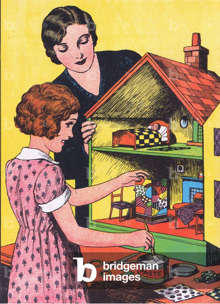 Moving in, from Jolly Days in the Country published by Blackie & Son Ltd, 1949 (colour litho)