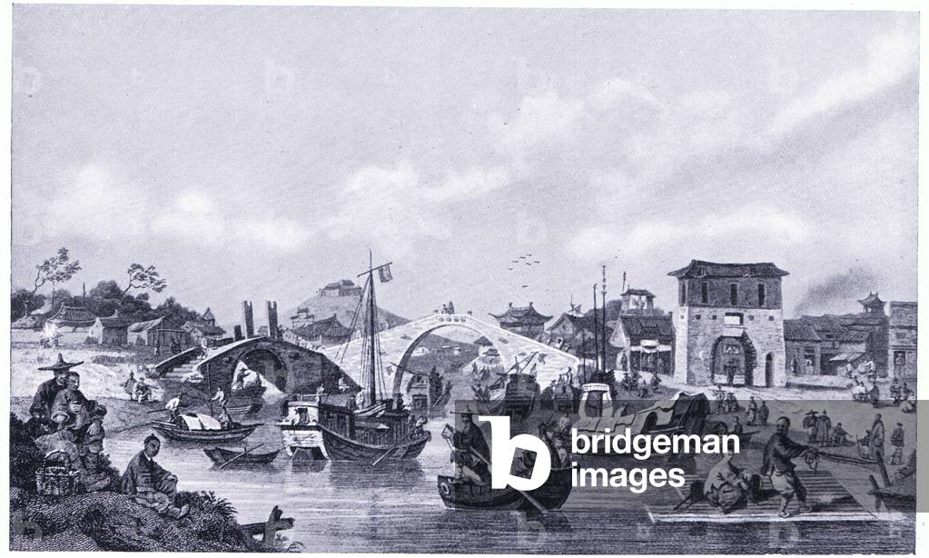 Lord MacCartney arrives in China 1793 AD (litho)