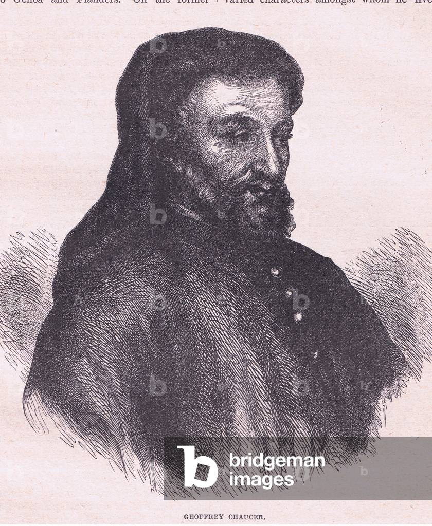 Geoffrey Chaucer (litho)