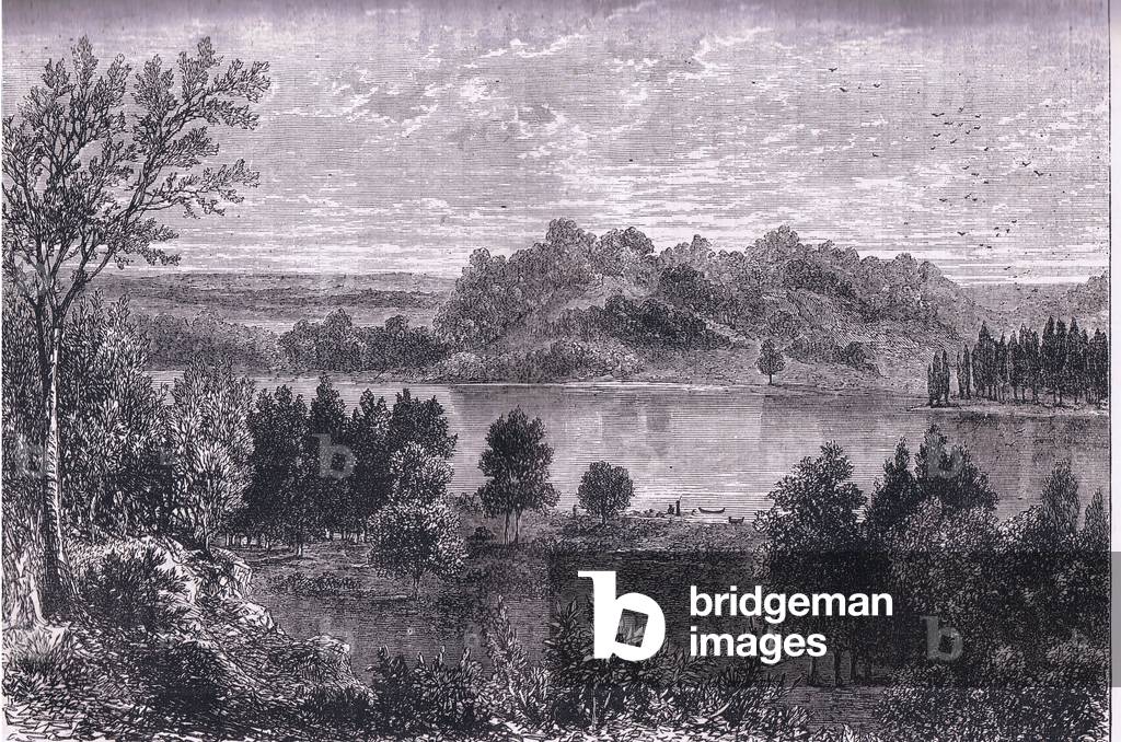 The valley of the Mississippi, illustration from Cassells History of the United States published by Cassell, Petter & Galpin, c.1900 (litho)