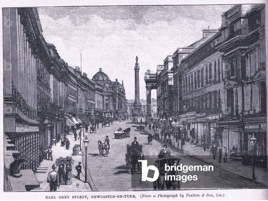 Earl Grey Street, Newcastle upon Tyne (litho)