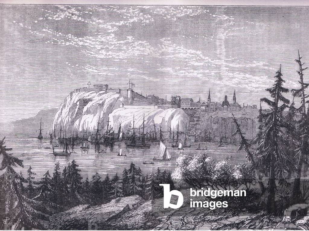 View of Quebec, illustration from Cassells History of the United States published by Cassell, Petter & Galpin, c.1900 (litho)