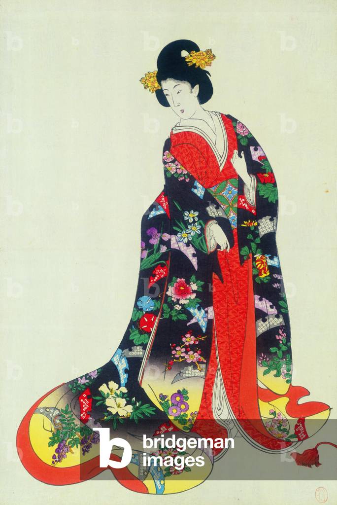 The noblewoman by Kitagawa Chikanobu, pub. c.1900