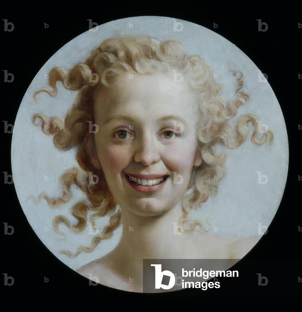 Blond Angel (oil on canvas)