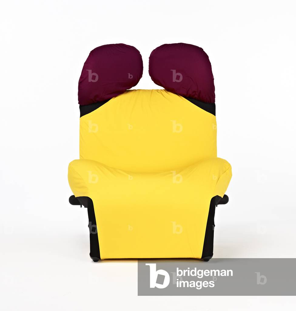 Wink Lounge Chair, 1980 (polyurethane foam, steel, Dacron)