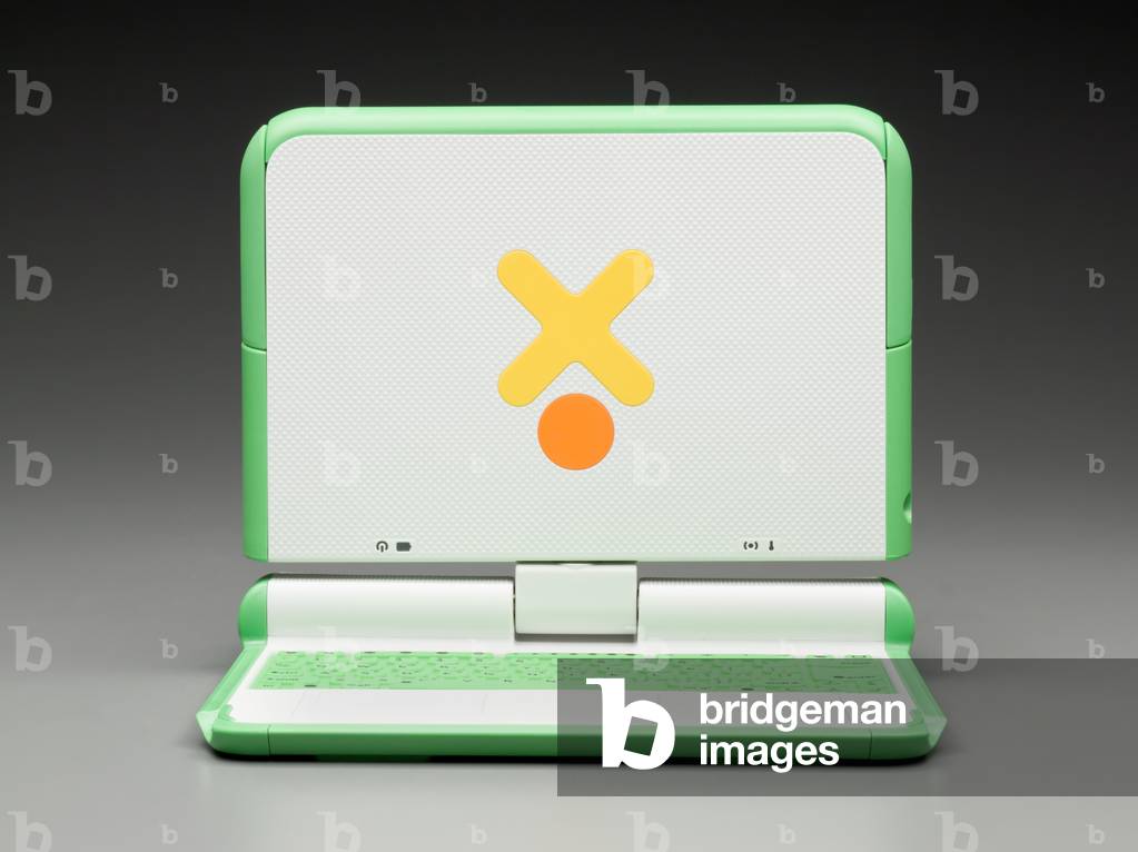 One Laptop Per Child (OLPC) XO, 2007 (metal & plastic)
