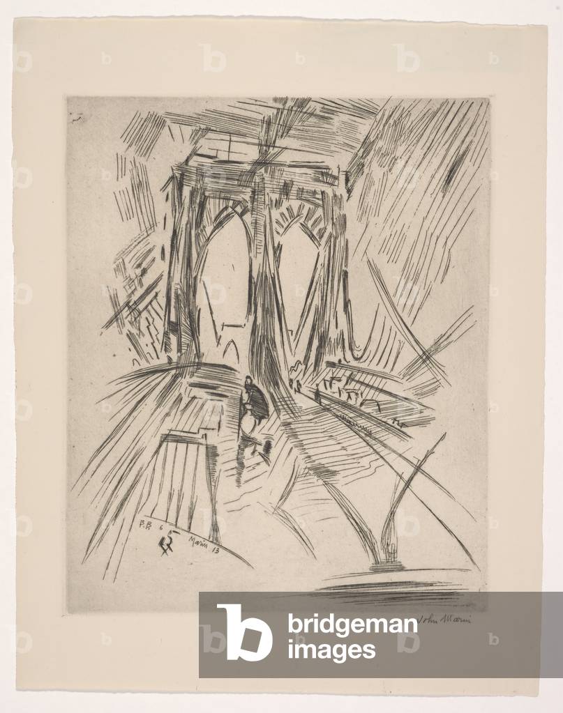 Brooklyn ponte, No.6, 1913 (acquaforte)