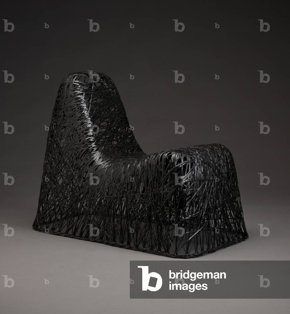 Random Chair, 2005 (epoxy resin & carbon strips) 