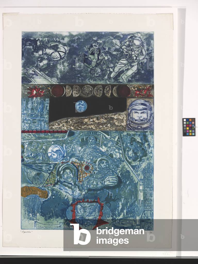 Apollo (colour etching and aquatint on white wove paper)