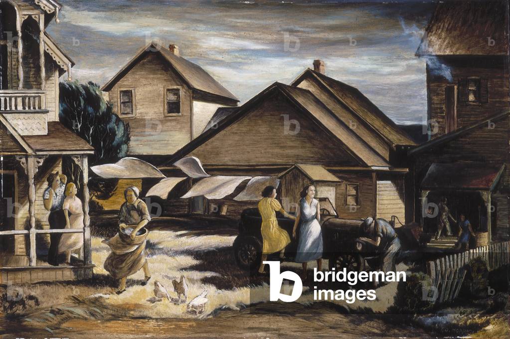 Blue Monday (oil on board)