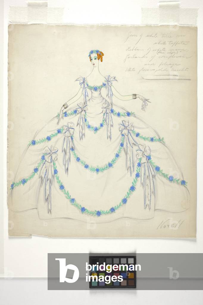 Costume Sketch (graphite, watercolour on paper)