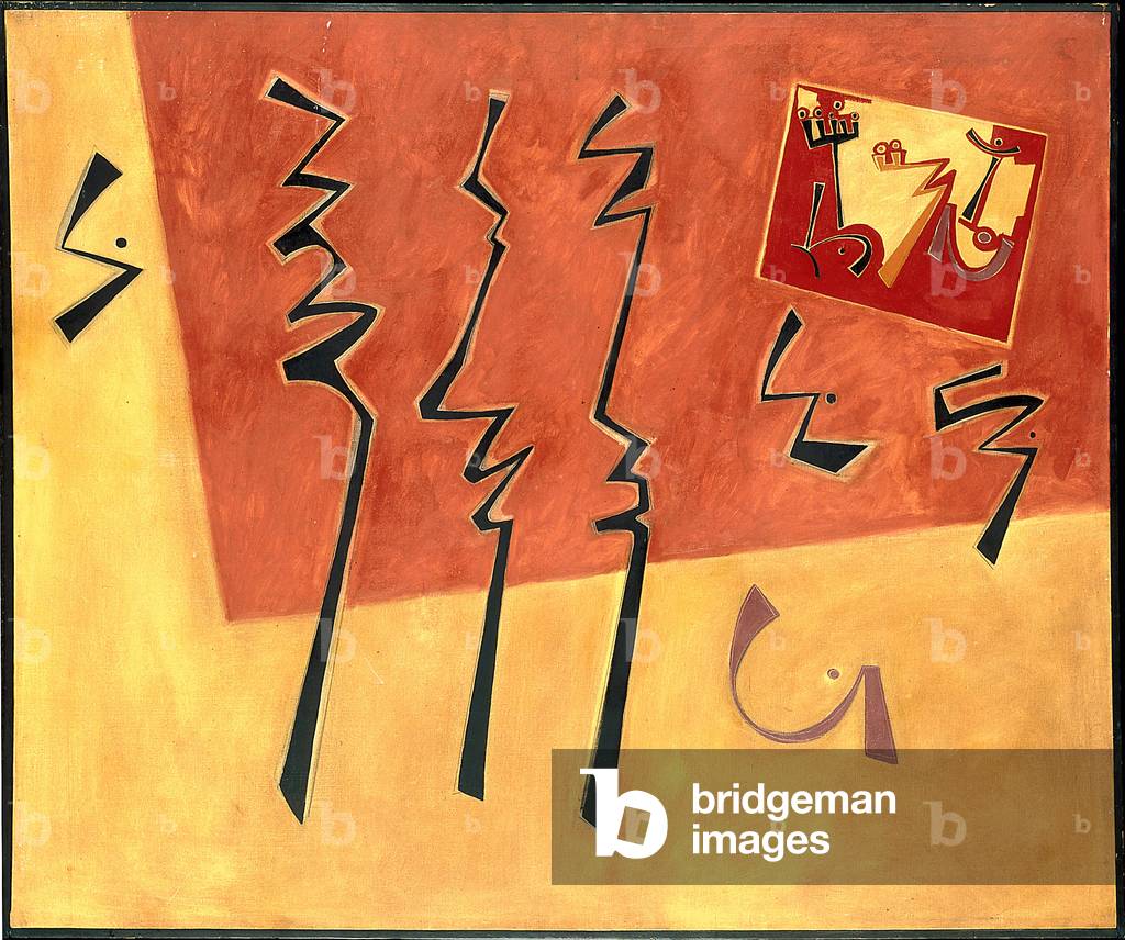 In The Studio, 1966 (oil on canvas)