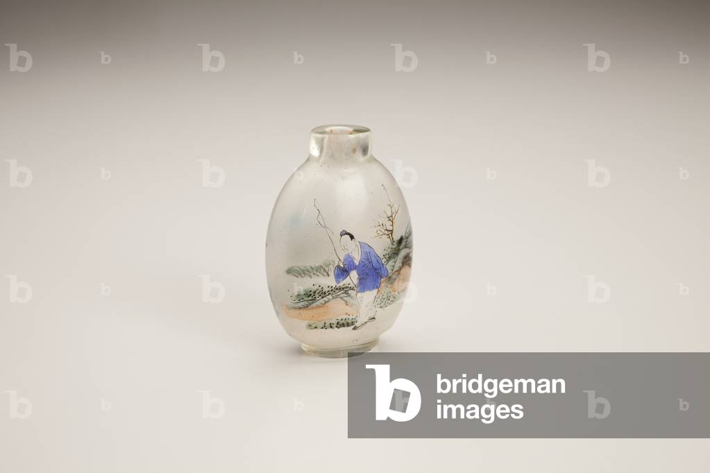 Snuff Bottle with lid (crystal)