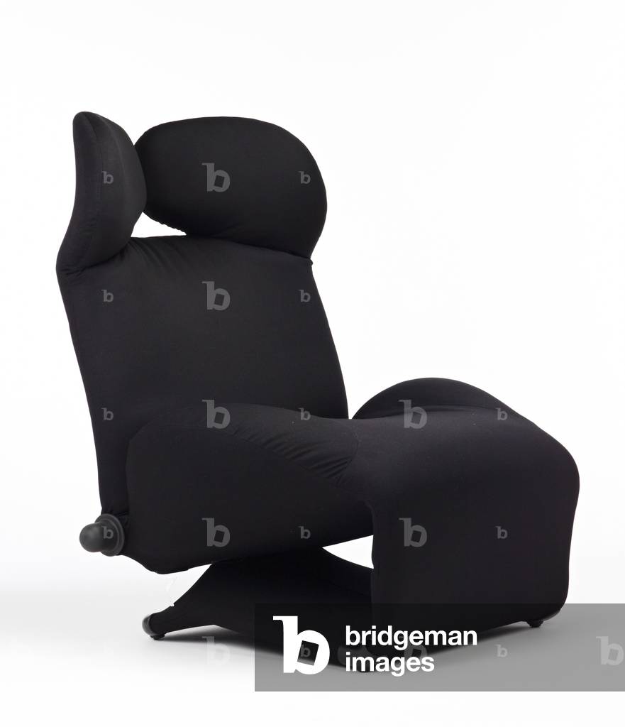 Wink Lounge Chair, 1980 (polyurethane foam, steel, Dacron)