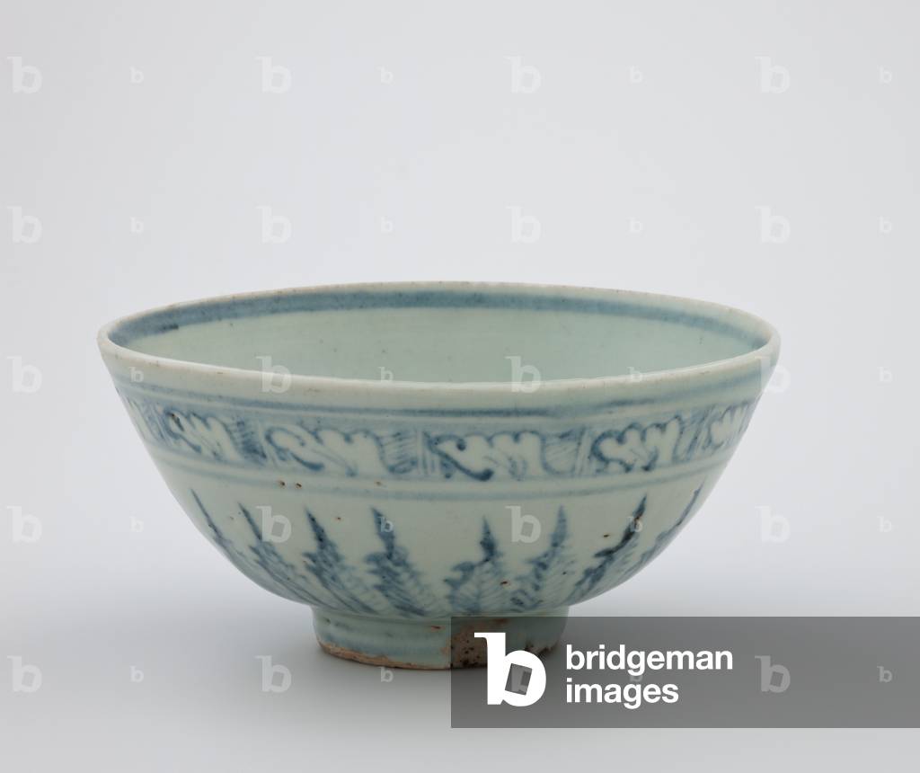 Bowl, 1400-1599 (porcelain with blue underglaze)