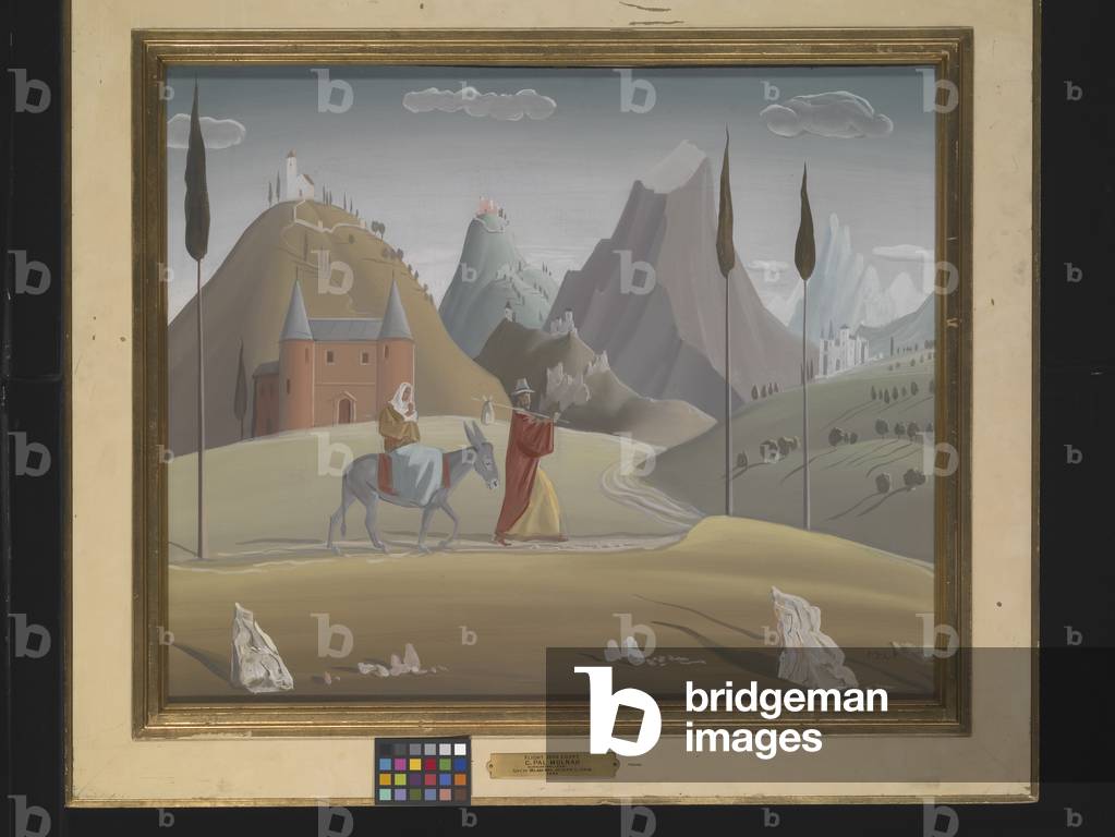 Flight Into Egypt (tempera on masonite)
