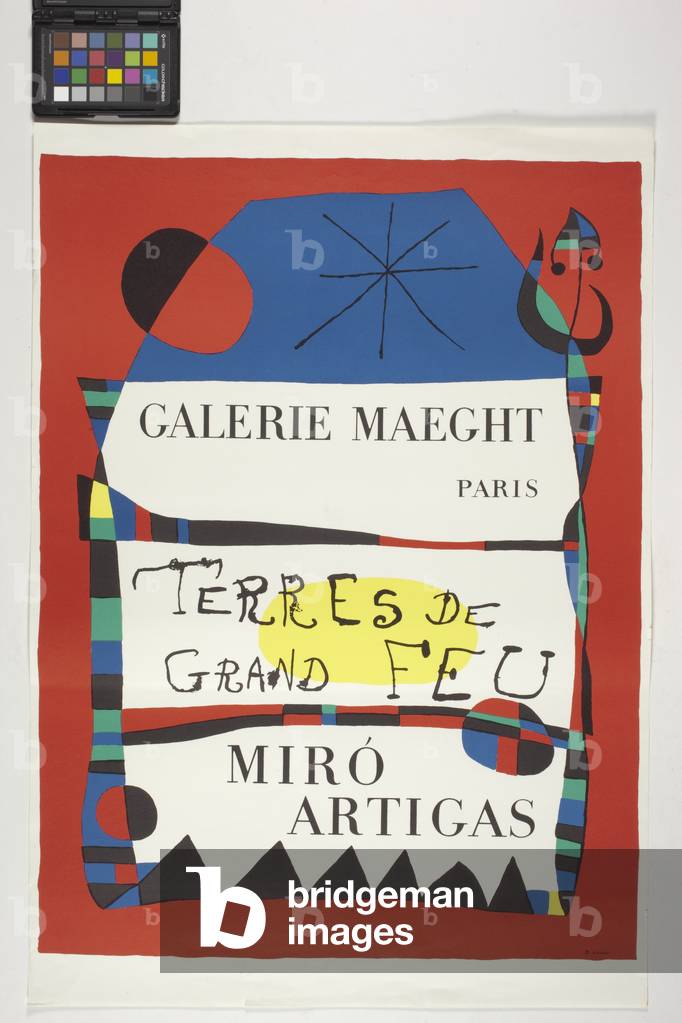 Terres De Grand Feu, Galerie Maeght (colour lithograph)