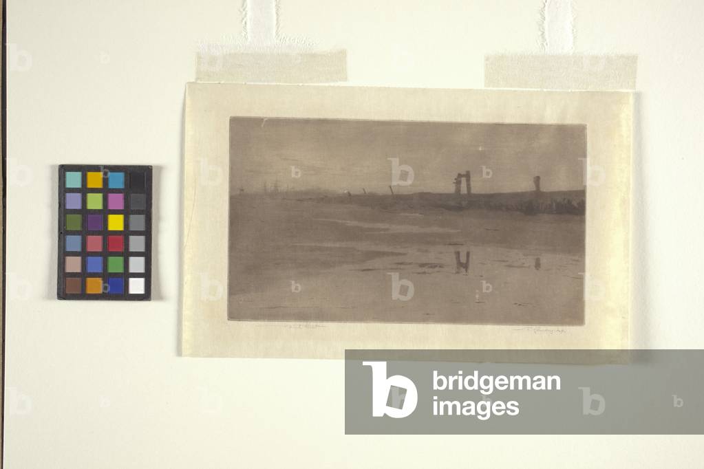 Rye Pier, Evening (aquatint)
