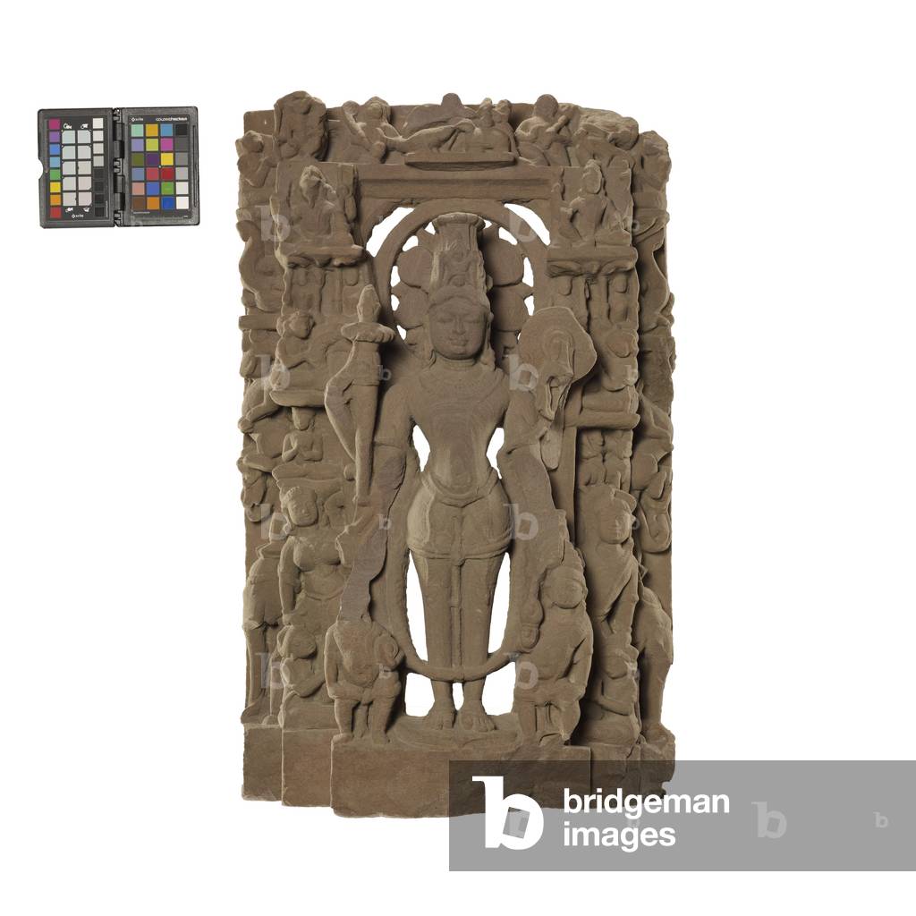 Vishnu And His Ten Incarnations (red sandstone)