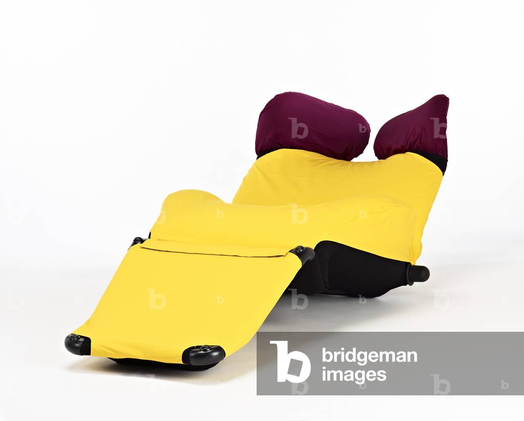 Wink Lounge Chair, 1980 (polyurethane foam, steel, Dacron)