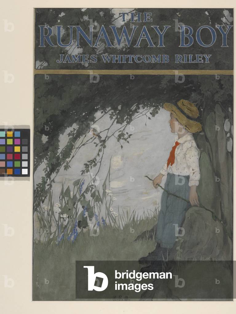 Cover Illustration For James Whitcomb Riley's 'The Runaway Boy', 1906 (oil on academy board)