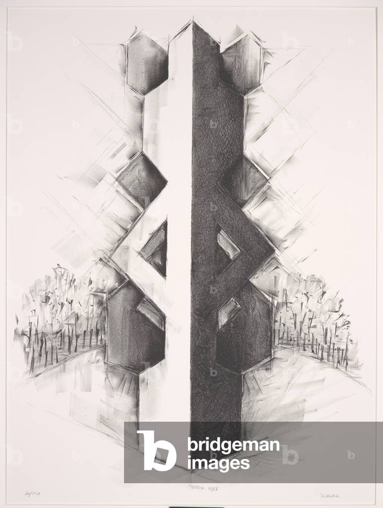 Totem, 1983 (lithograph)