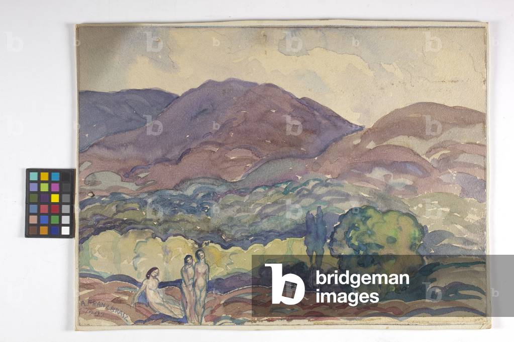 Images In The Desert (watercolour on off-white paper)