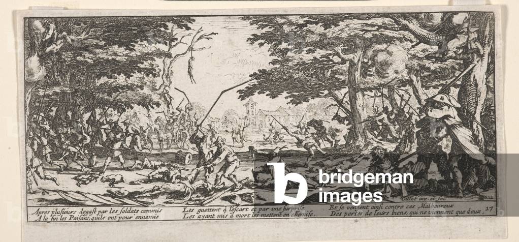 la vendetta dei contadini, 1633 (incisione su carta)