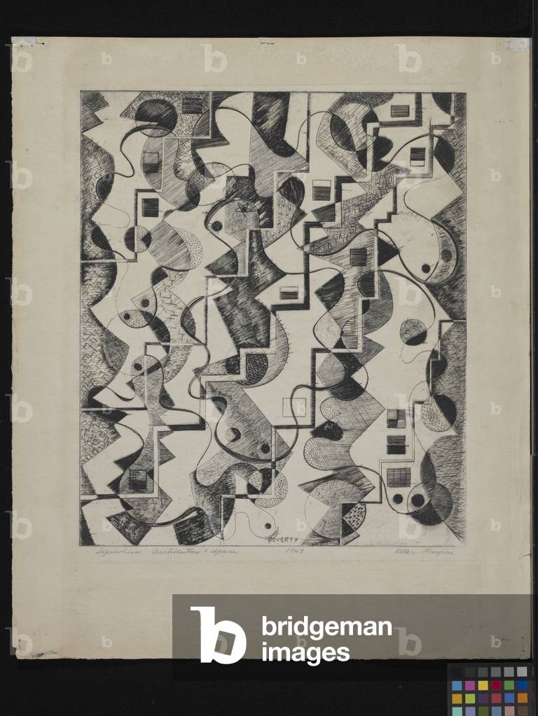 Symbolism: Architecture And Space (engraving on off-white wove paper)