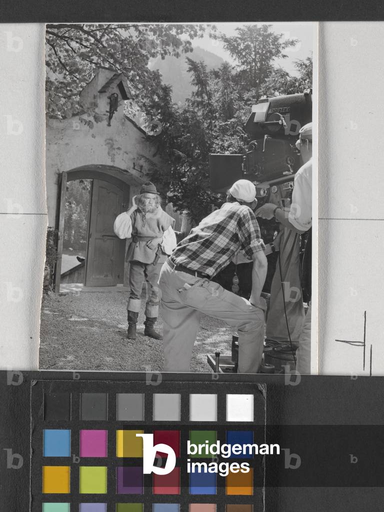 Weegee In Role Of A Peasant On Movie Set, Munich (gelatin silver print)