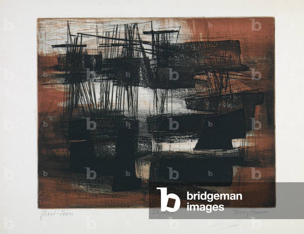 Ghost Town, c.1950 (colour intaglio)