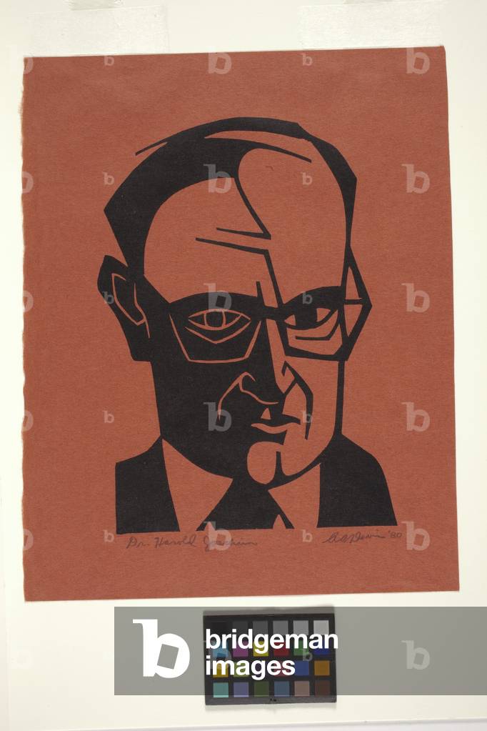 Dr. Harold Joachim, 1980 (woodblock print)