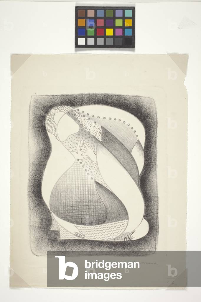 Untitled (lithograph on cream wove paper)