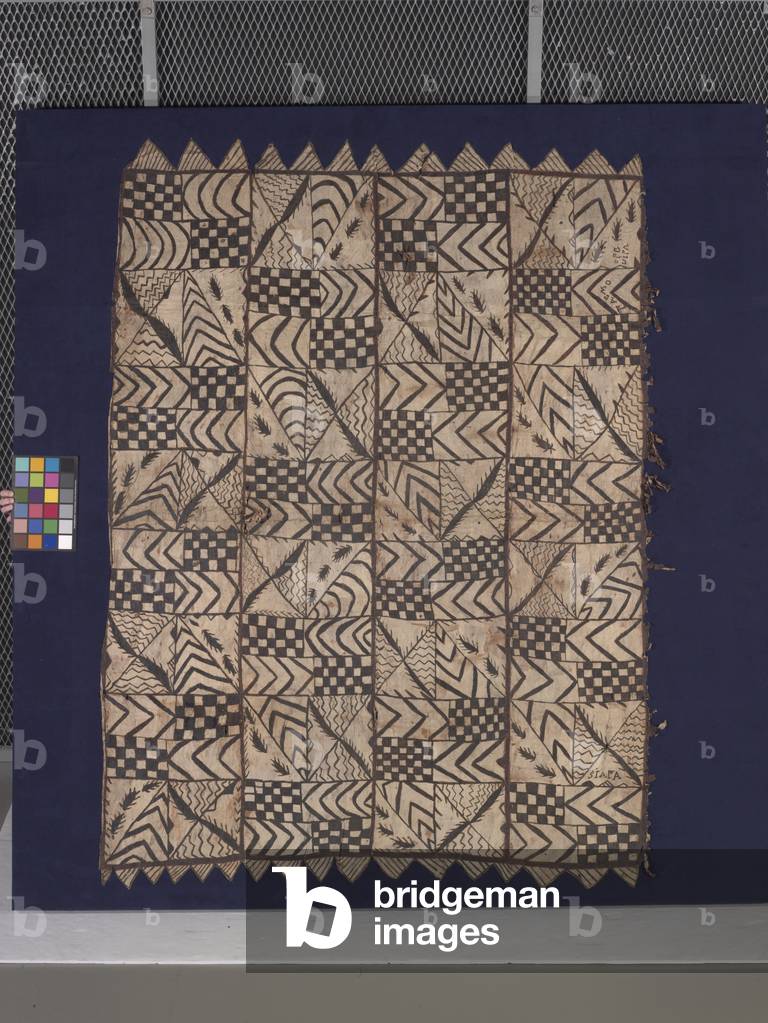Tapa Cloth (bark cloth, pigment)