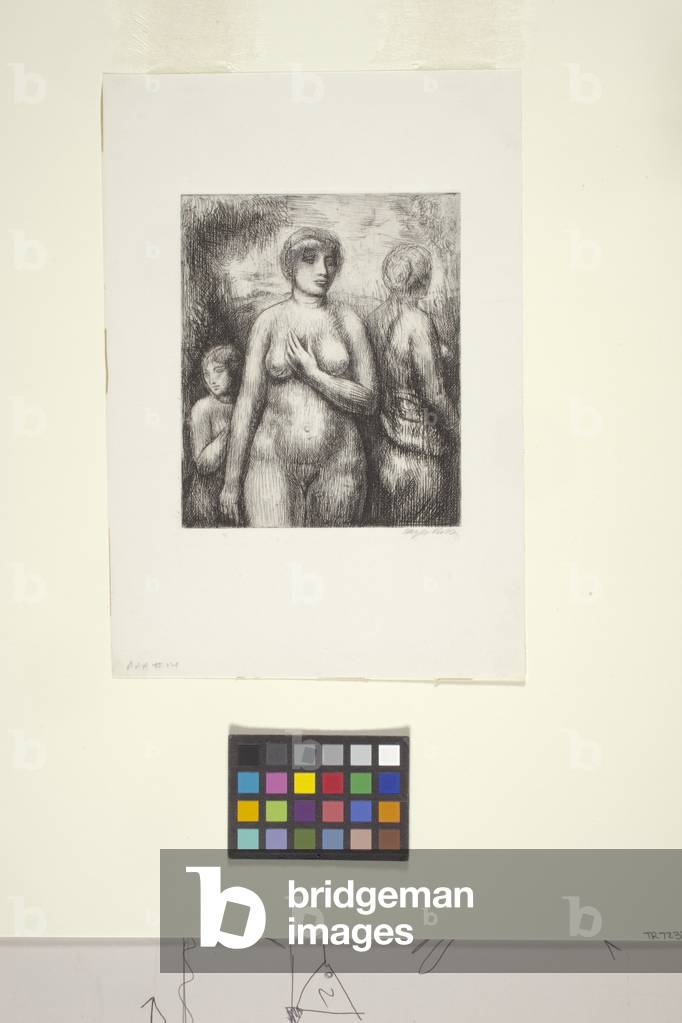 Three Nudes (etching)