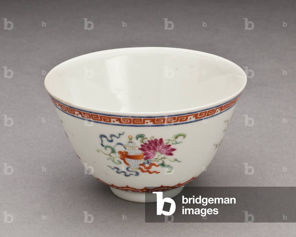 Bowl, 1800-1899 (porcelain with enamel glaze)