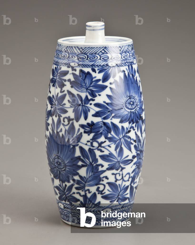 Water dropper, 1662-1722 (porcelain with blue underglaze)