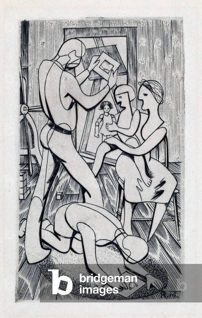 Familiengruppe (Gravur)