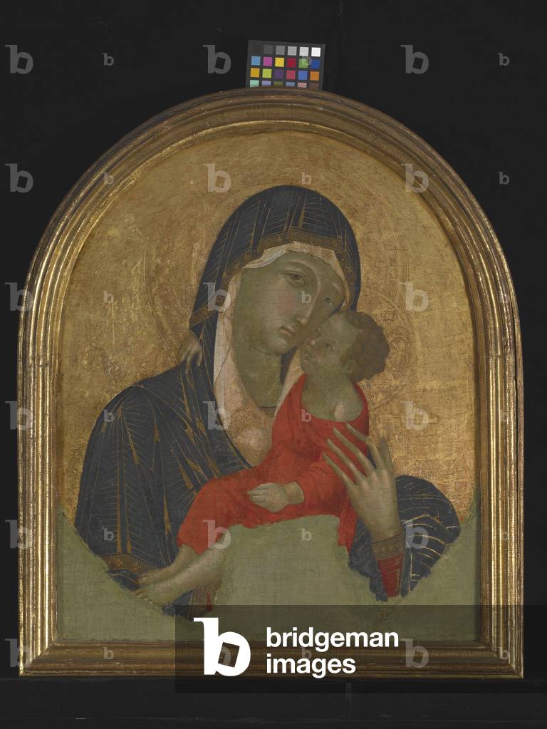 Madonna And Child (tempera and gold on wood)