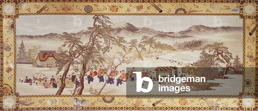 Festival Procession, c.1890-93 (silk with metallic threads)