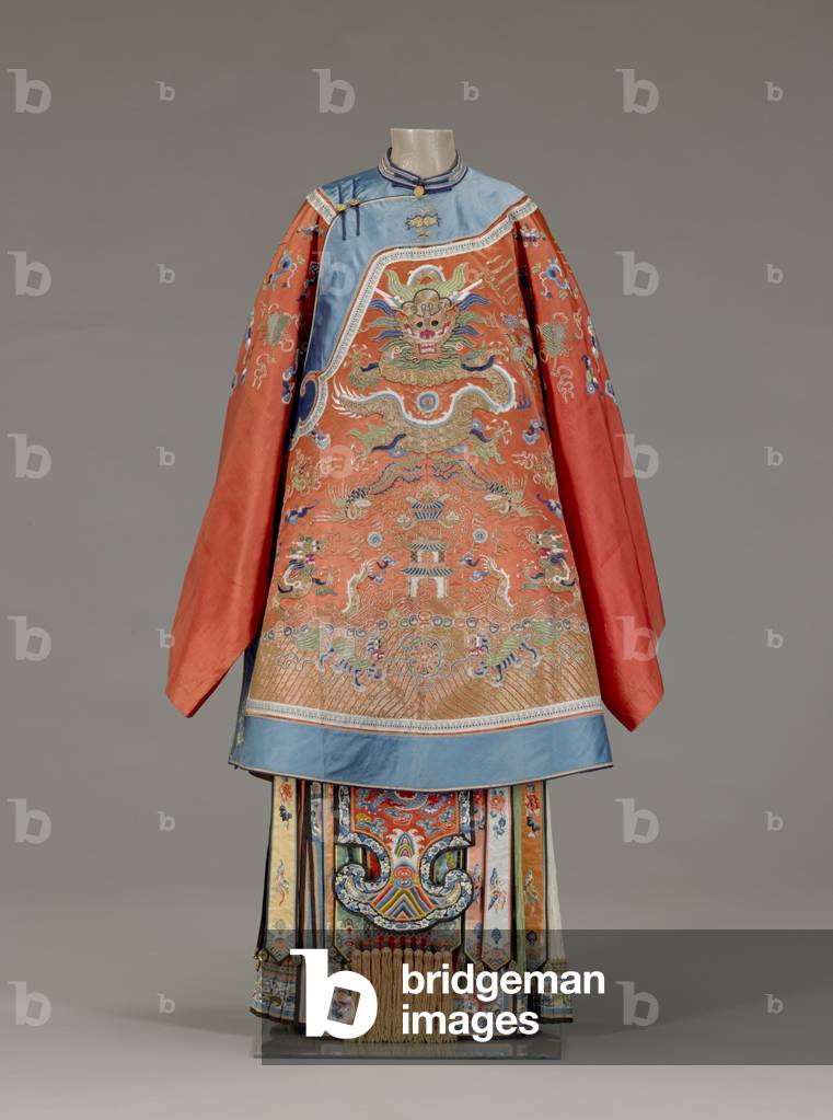 Bridal Coat (silk damask, embroidered with silk threads)