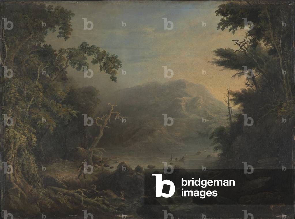 Der Elchjäger, 1831 (Öl auf Tafel)