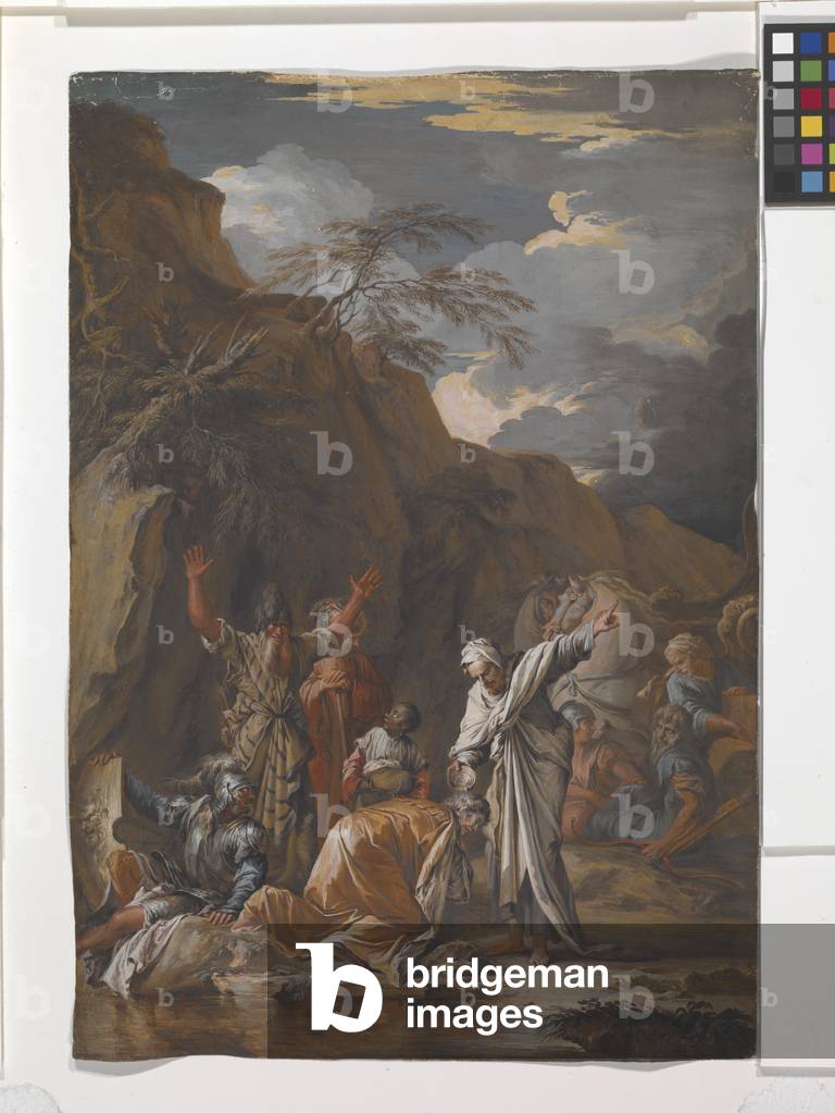 St. Philip Baptising The Eunuch, 1733 (gouache on paper)