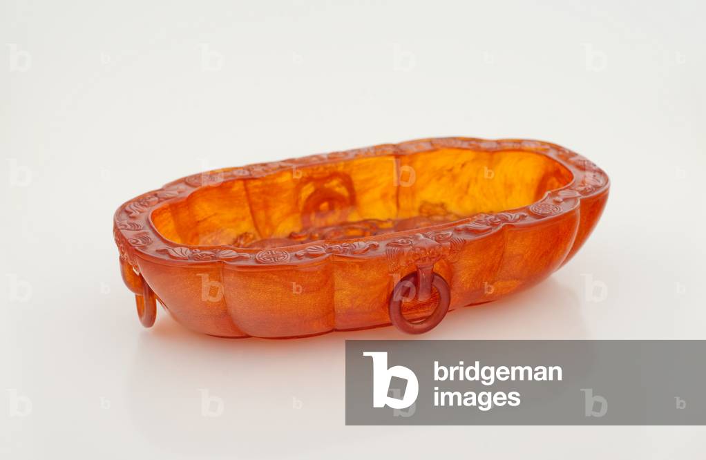 Ovoid Dish (amber) (see also 484727)