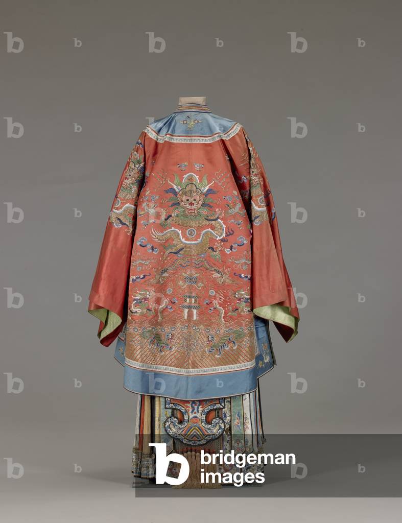 Bridal Coat (silk damask, embroidered with silk threads)