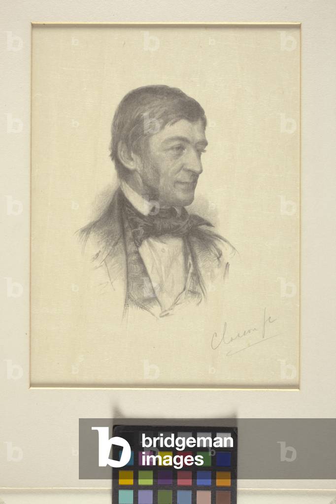 Portrait Of Ralph Waldo Emerson (wood engraving)