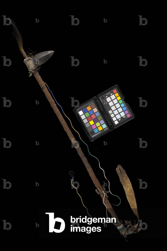 Sioux War Club (leather, stone & beads)