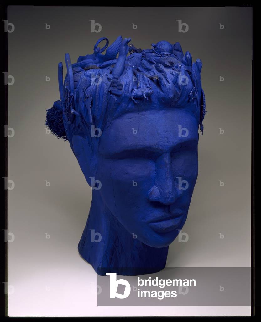 Nappy Head Blues, 1997 (wood, paint & found objects)