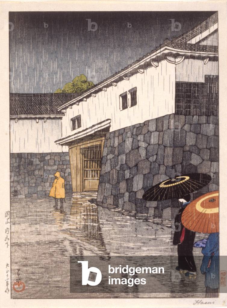 Uchisange Gate (Rain Storm) (ink)